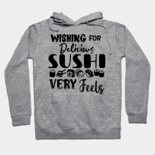 Delicious Sushi Dark Font Hoodie